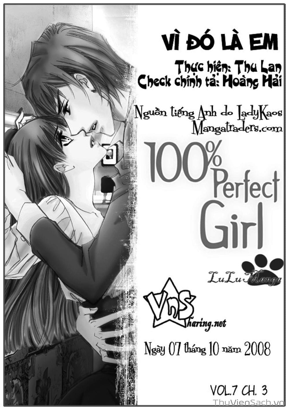 Truyện Tranh Cô Gái Hoàn Hảo - 100% Perfect Girl trang 4