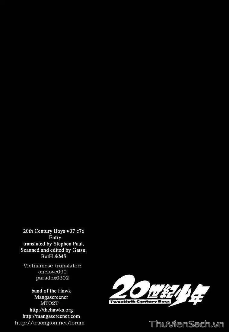Truyện Tranh Những Chàng Trai Thế Kỉ 20 - 20Th Century Boys trang 2