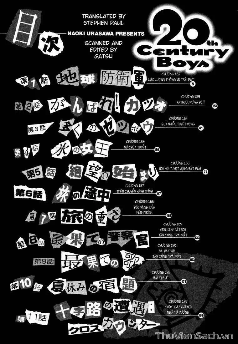 Truyện Tranh Những Chàng Trai Thế Kỉ 20 - 20Th Century Boys trang 2