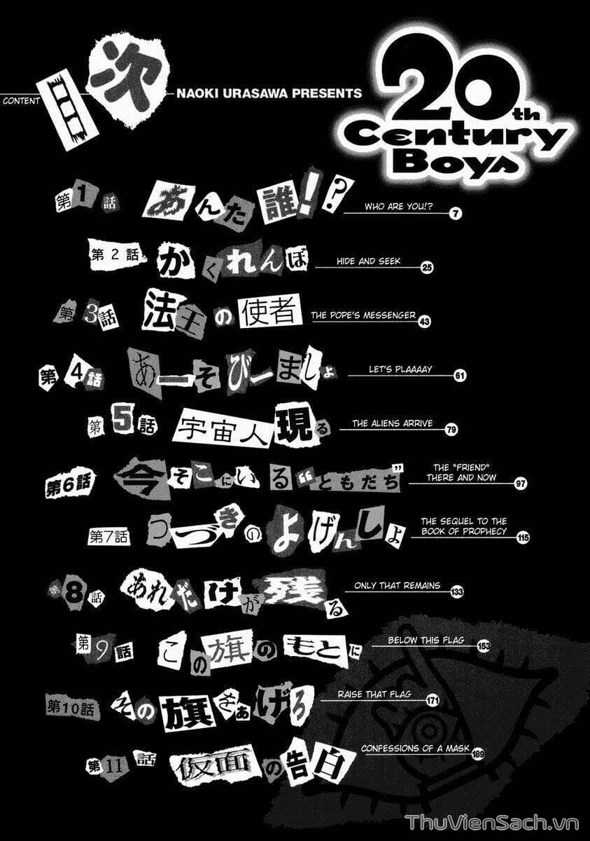 Truyện Tranh Những Chàng Trai Thế Kỉ 20 trang 2