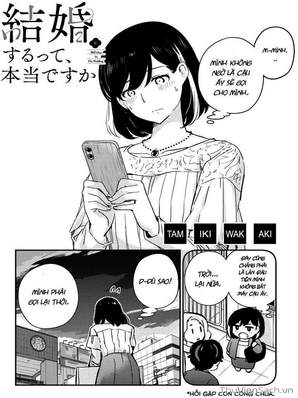Truyện Tranh Chúng Ta Sẽ Kết Hôn Thật Sao? - 365 Days To The Wedding trang 3