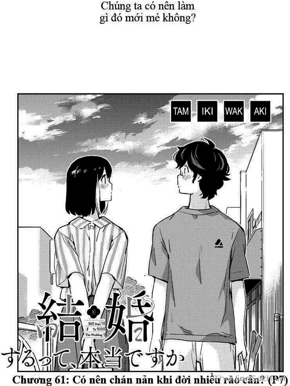 Truyện Tranh Chúng Ta Sẽ Kết Hôn Thật Sao? - 365 Days To The Wedding trang 3