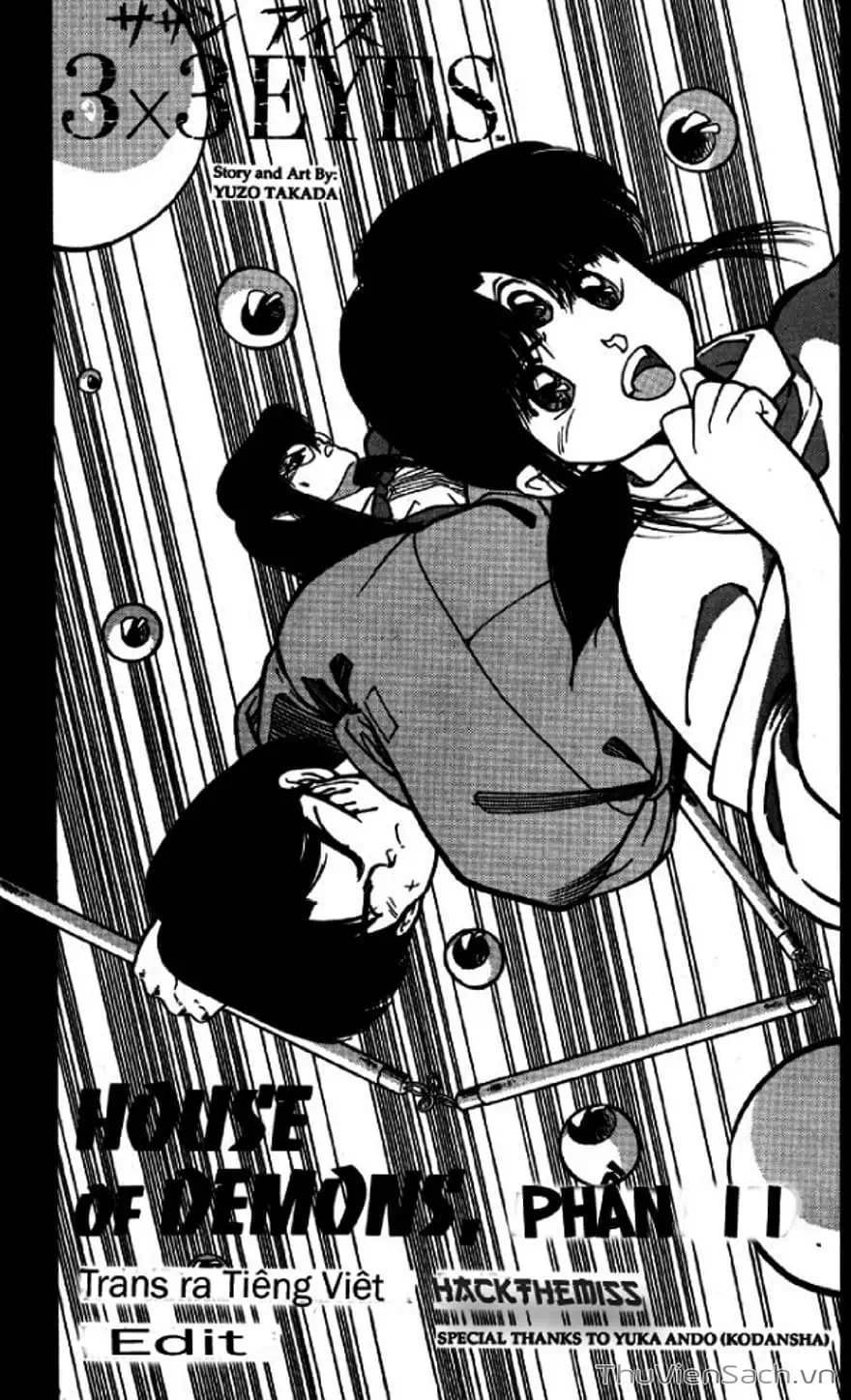 Truyện Tranh Cô Bé Ba Mắt - 3X3 Eyes trang 6