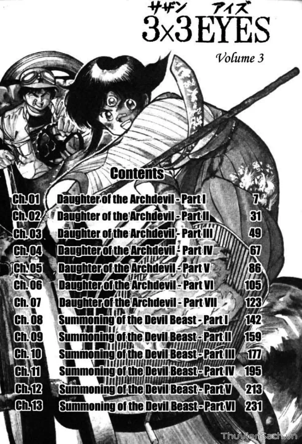 Truyện Tranh Cô Bé Ba Mắt - 3X3 Eyes trang 6