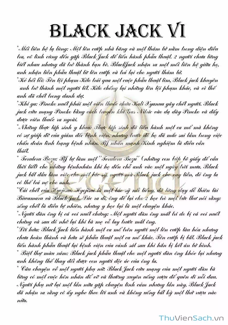 Truyện Tranh Bác Sĩ Quái Dị - Black Jack trang 3