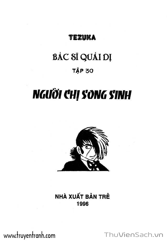 Truyện Tranh Bác Sĩ Quái Dị - Black Jack trang 3