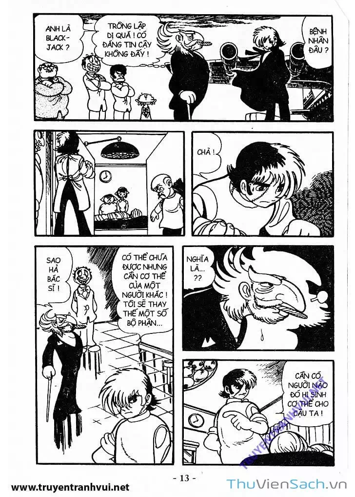Truyện Tranh Bác Sĩ Quái Dị - Black Jack trang 3