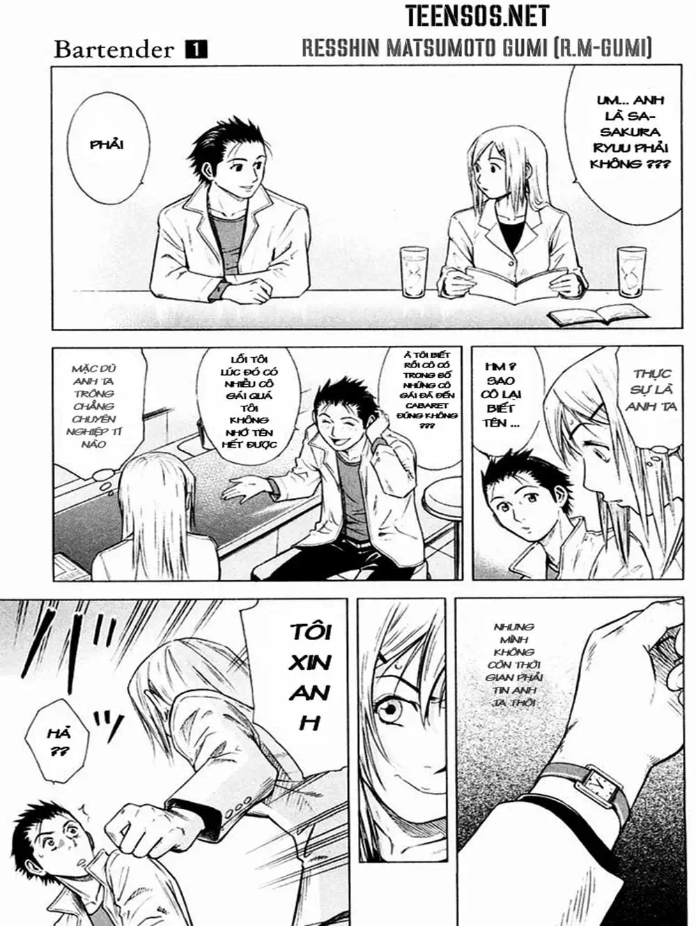 Truyện Tranh Bartender - Người Pha Chế Rượu trang 3