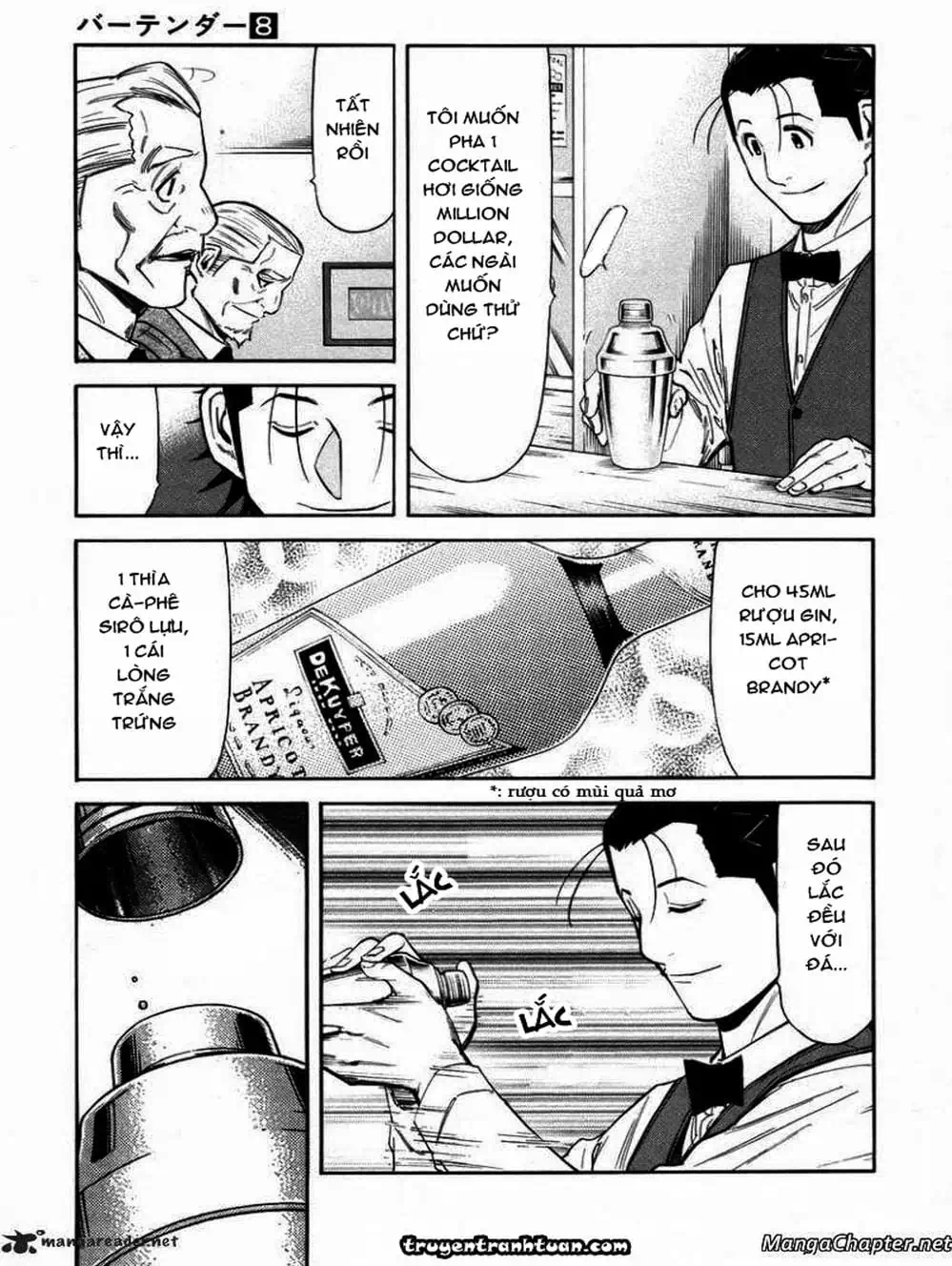 Truyện Tranh Bartender - Người Pha Chế Rượu trang 3