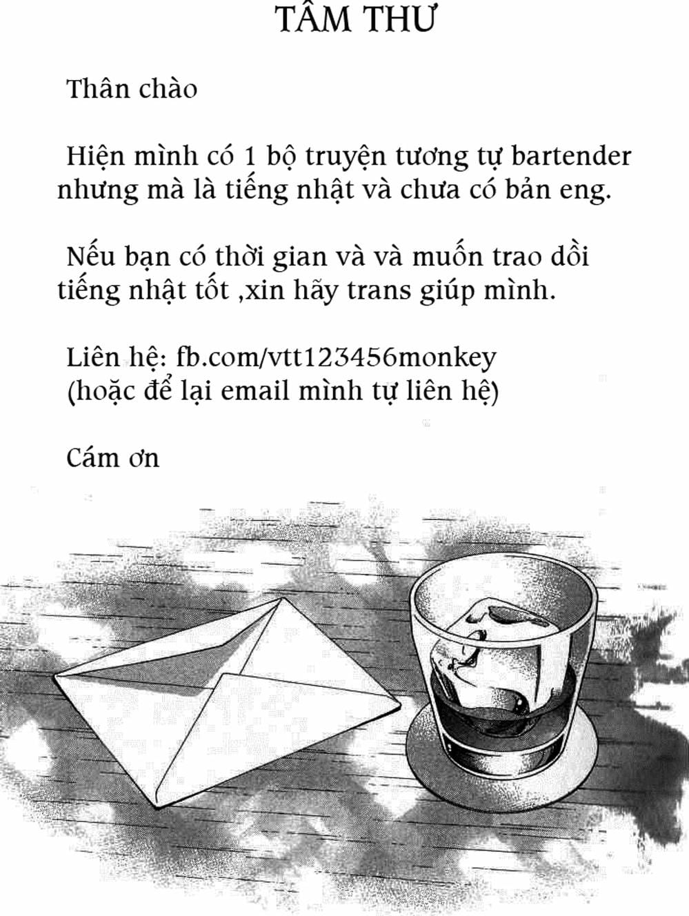 Truyện Tranh Bartender - Người Pha Chế Rượu trang 3