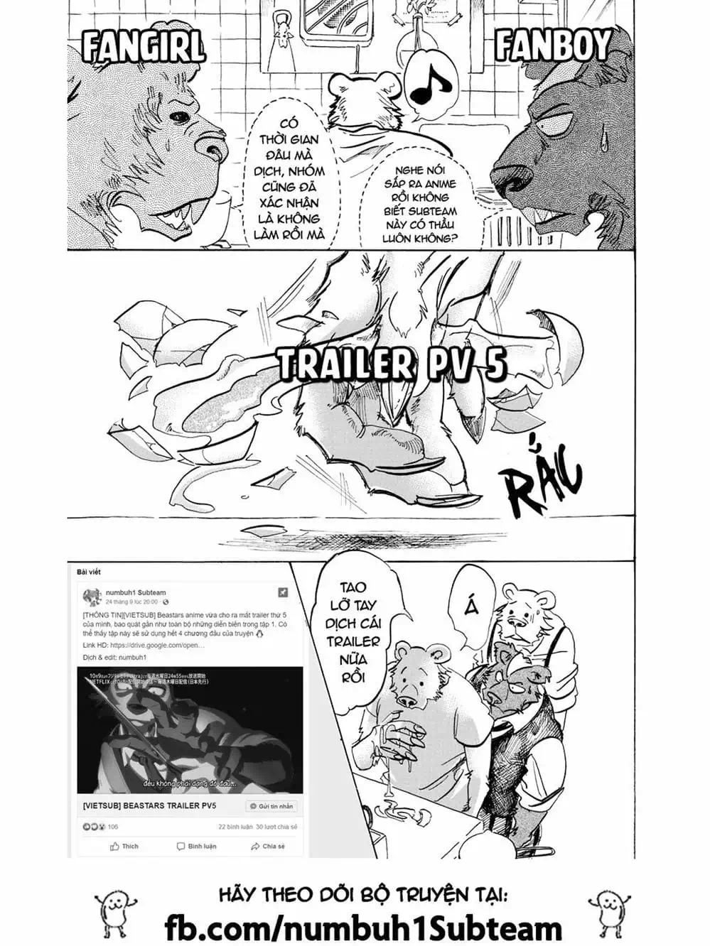 Truyện Tranh Bởi Vì Chúng Ta Đều Là Những Ngôi Sao - Beastars trang 10