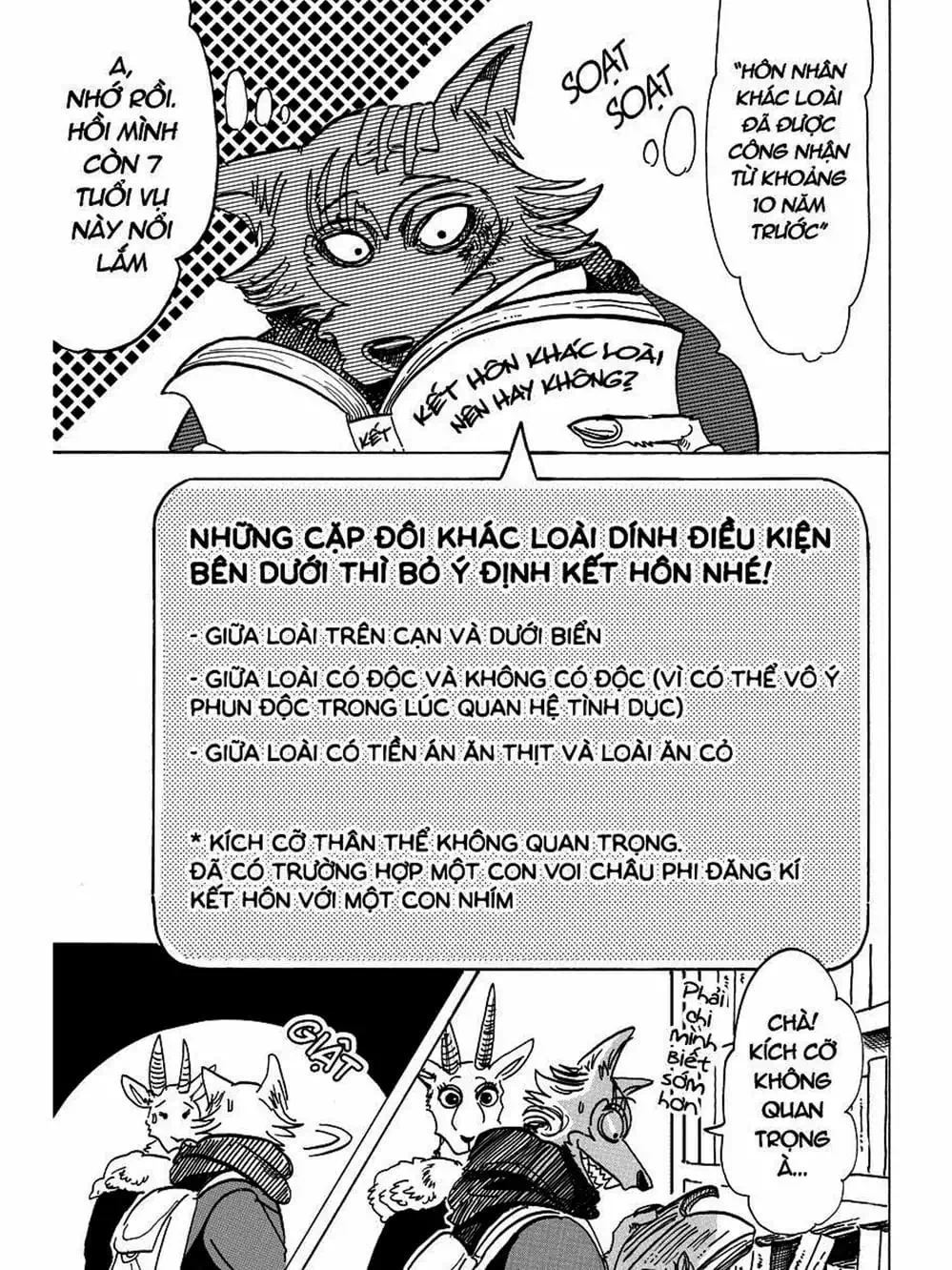 Truyện Tranh Bởi Vì Chúng Ta Đều Là Những Ngôi Sao - Beastars trang 10