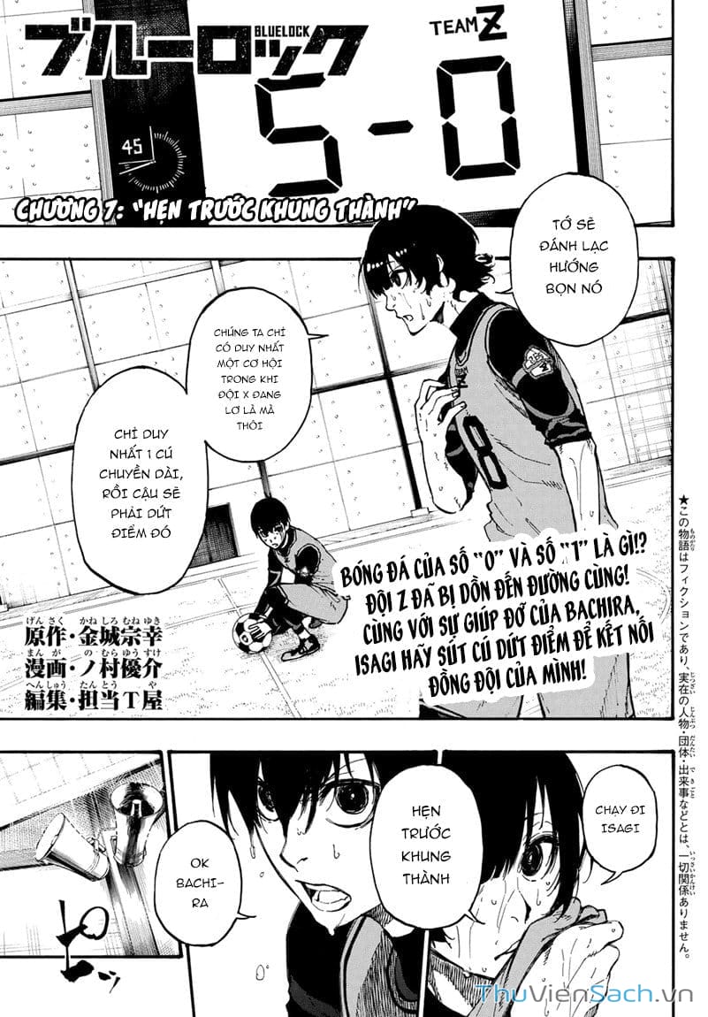 Truyện Tranh Tiền Đạo Số 1 - Blue Lock trang 6