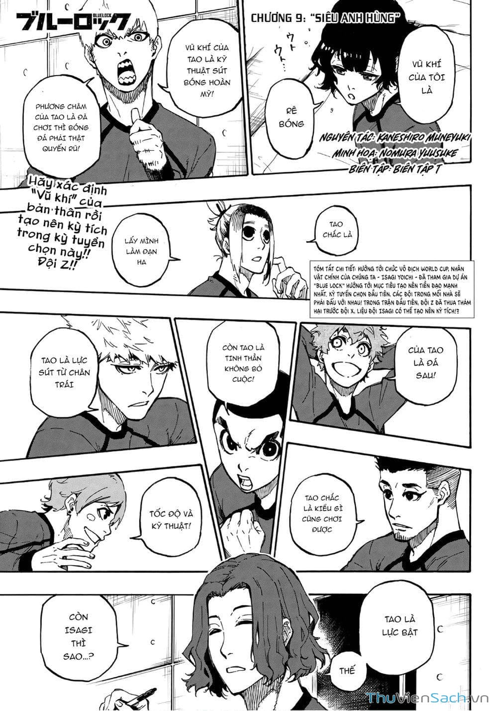 Truyện Tranh Tiền Đạo Số 1 - Blue Lock trang 6