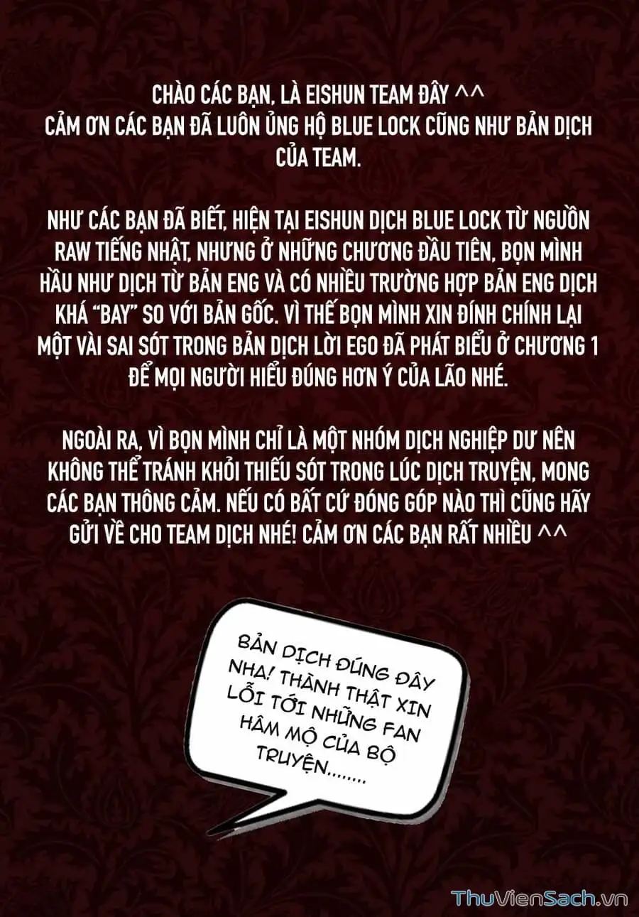 Truyện Tranh Tiền Đạo Số 1 - Blue Lock trang 5