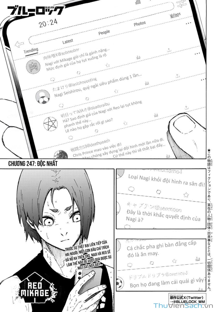 Truyện Tranh Tiền Đạo Số 1 - Blue Lock trang 6