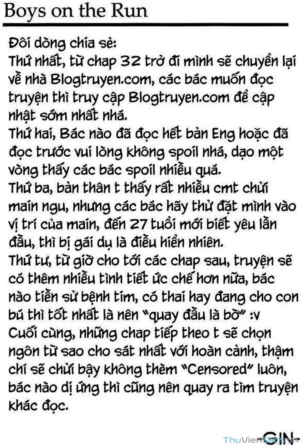 Truyện Tranh Đừng Hèn Với Cuộc Sống - Boys On The Run trang 6