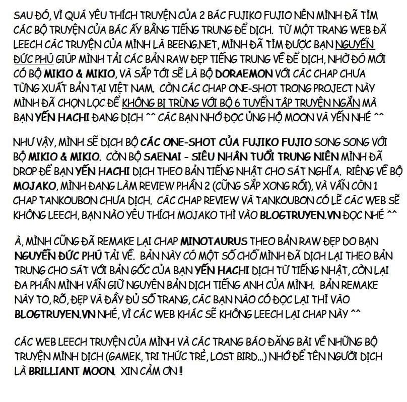 Truyện Tranh Các One-Shot Của Fujiko F. Fujio trang 2