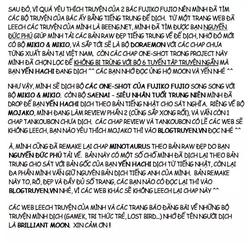 Truyện Tranh Các One-Shot Của Fujiko F. Fujio trang 2