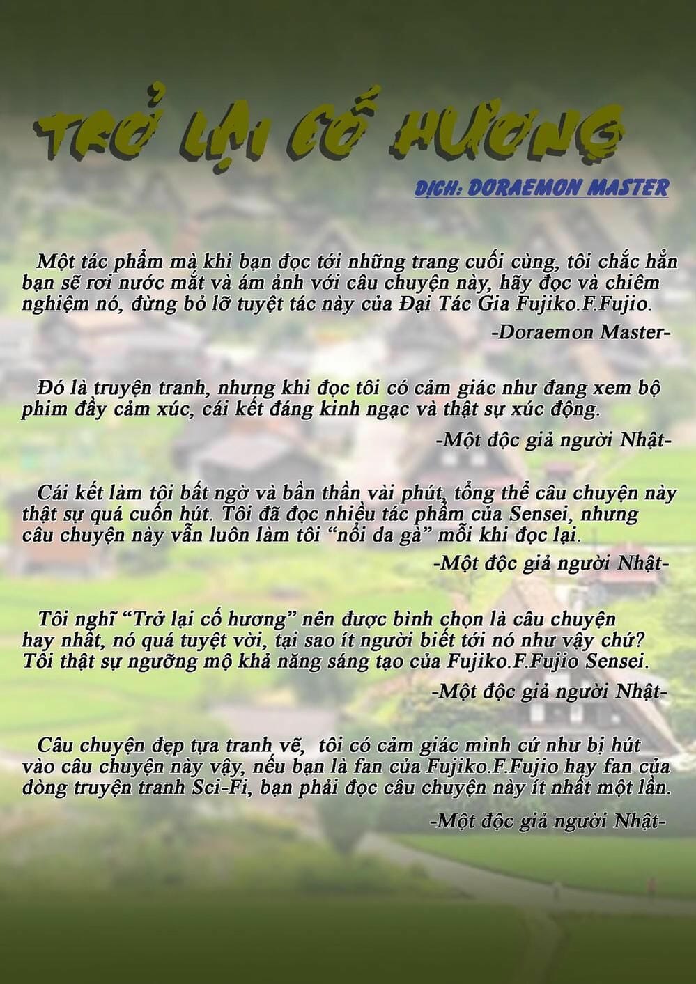 Truyện Tranh Các One-Shot Của Fujiko F. Fujio trang 2