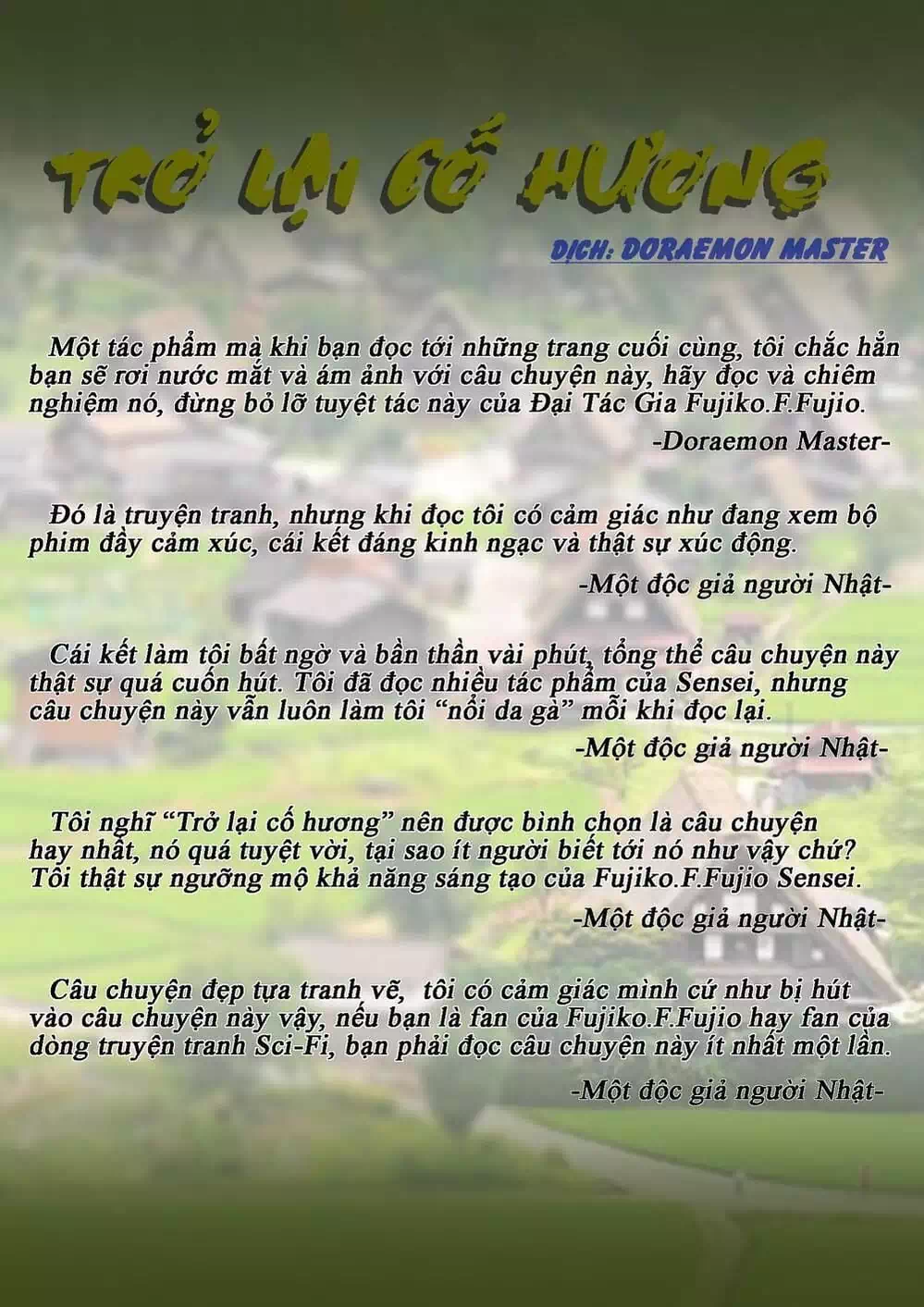 Truyện Tranh Các One-Shot Của Fujiko F. Fujio trang 2