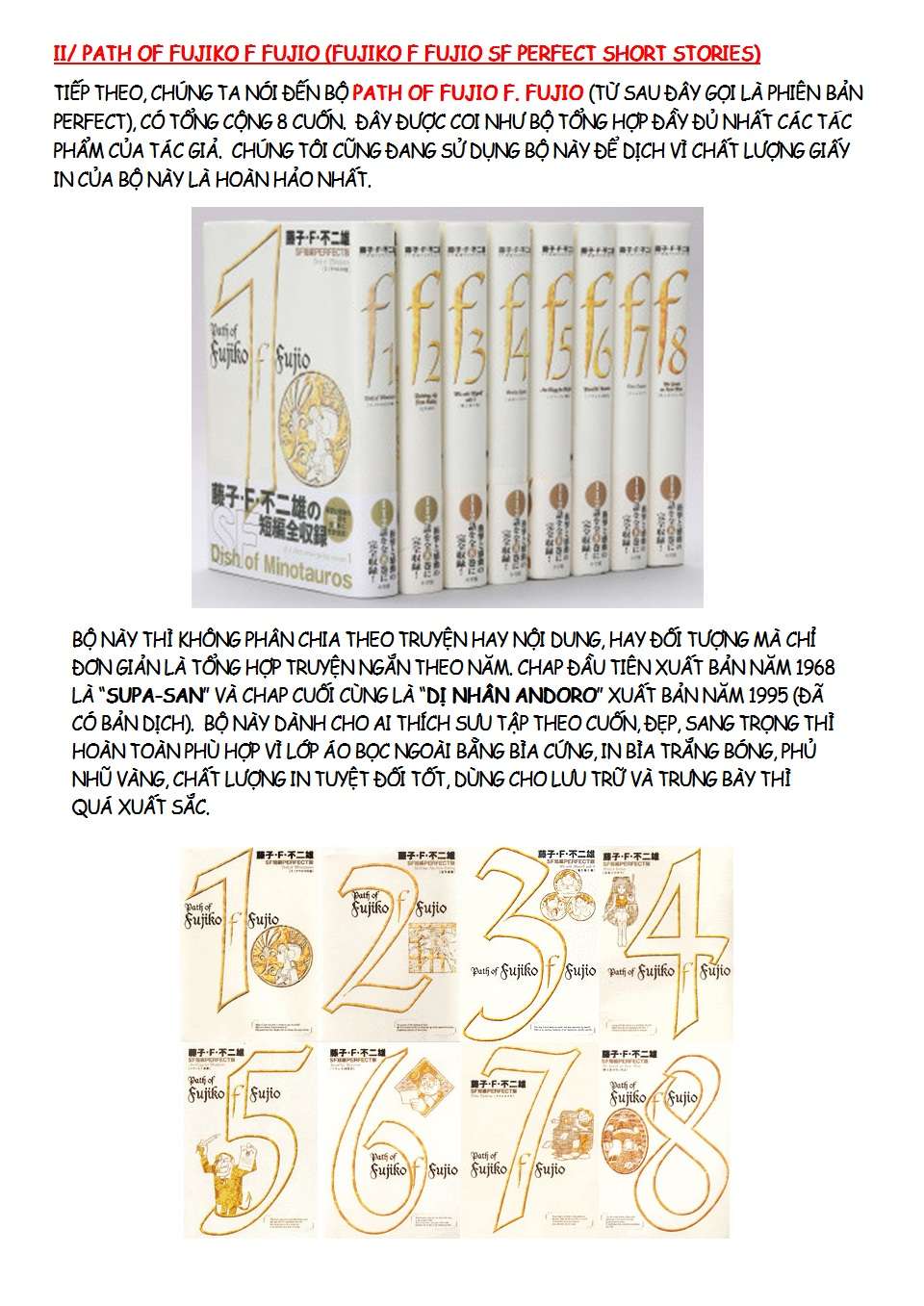 Truyện Tranh Các One-Shot Của Fujiko F. Fujio trang 2