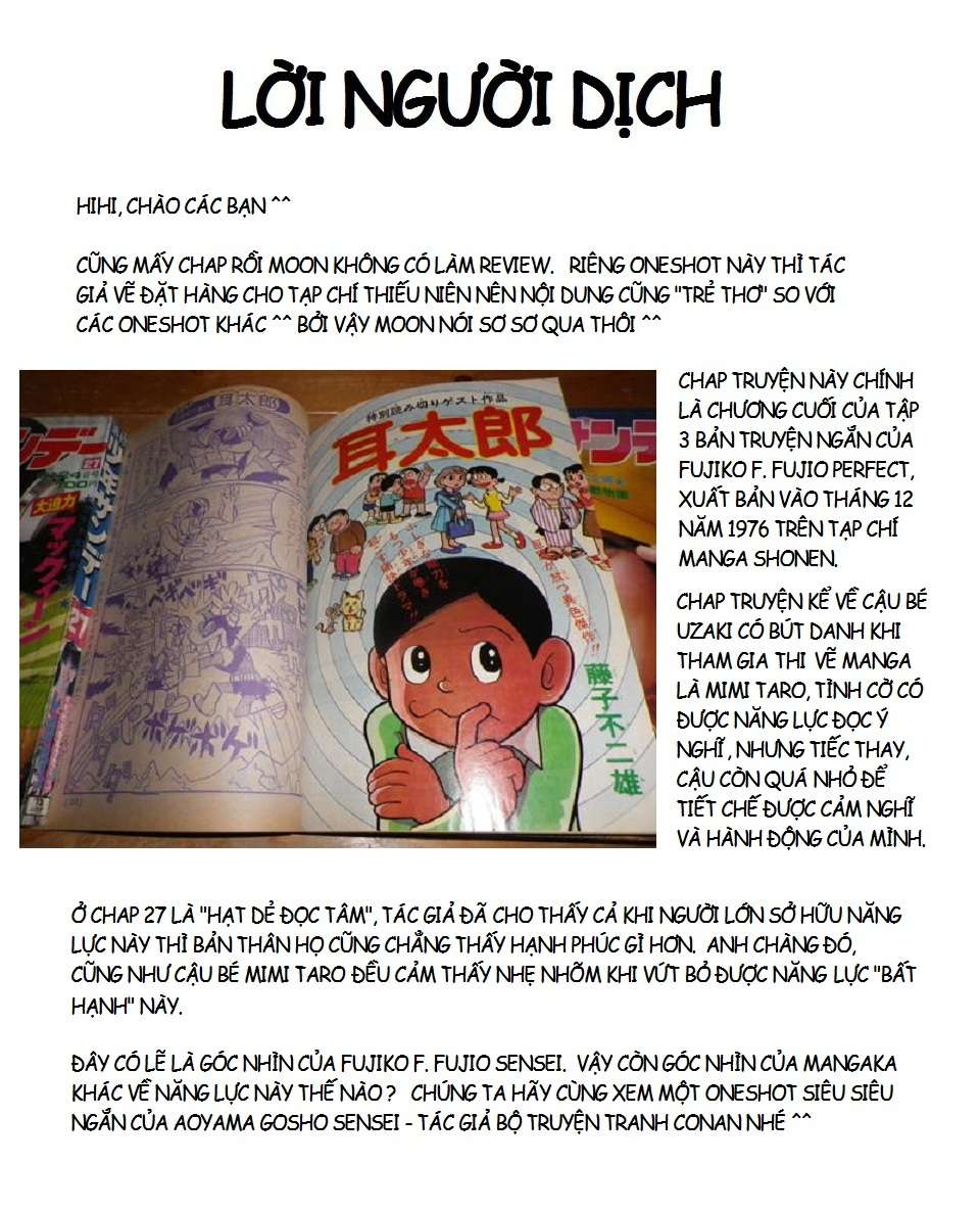 Truyện Tranh Các One-Shot Của Fujiko F. Fujio trang 2