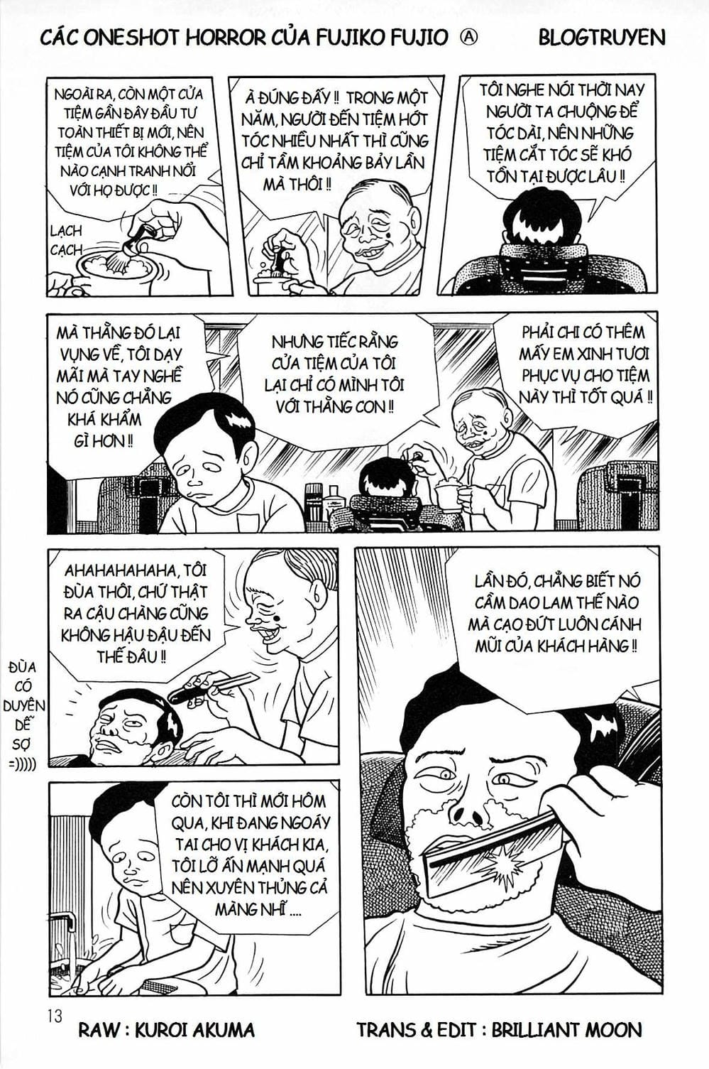 Truyện Tranh Các Oneshot Horror Của Fujiko F. Fujio trang 3