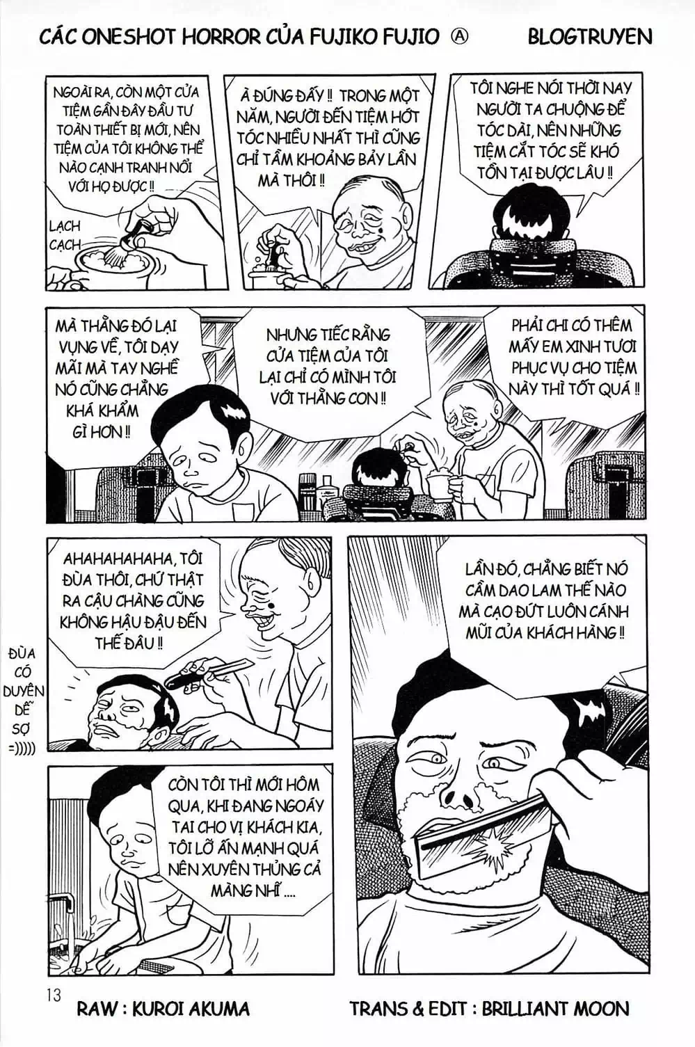 Truyện Tranh Các Oneshot Horror Của Fujiko F. Fujio trang 3