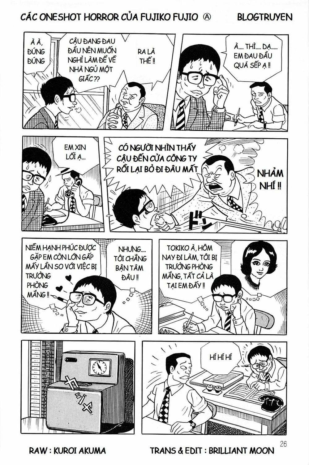 Truyện Tranh Các Oneshot Horror Của Fujiko F. Fujio trang 3