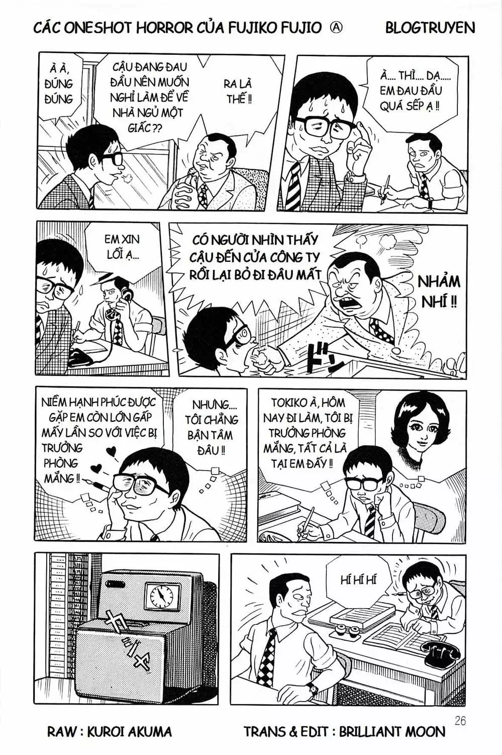 Truyện Tranh Các Oneshot Horror Của Fujiko F. Fujio trang 3