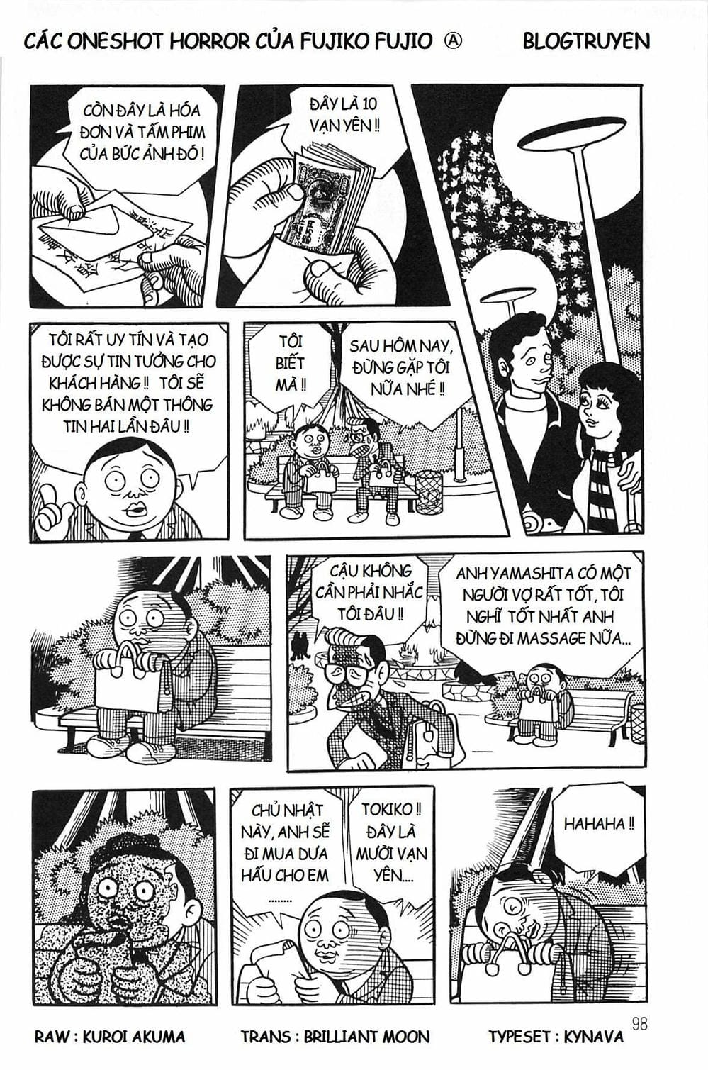 Truyện Tranh Các Oneshot Horror Của Fujiko F. Fujio trang 3