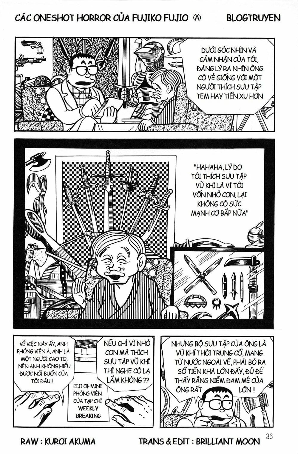 Truyện Tranh Các Oneshot Horror Của Fujiko F. Fujio trang 3