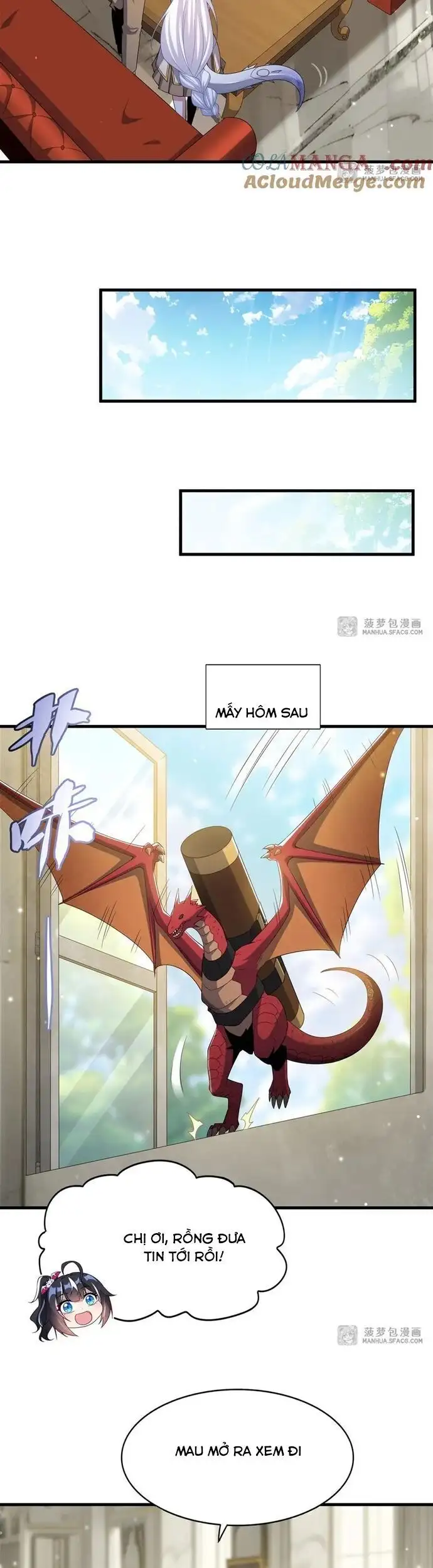 Truyện Tranh Im Miệng Đi Ác Long Ta Không Muốn Cùng Ngươi Trông Trẻ Đâu! trang 4