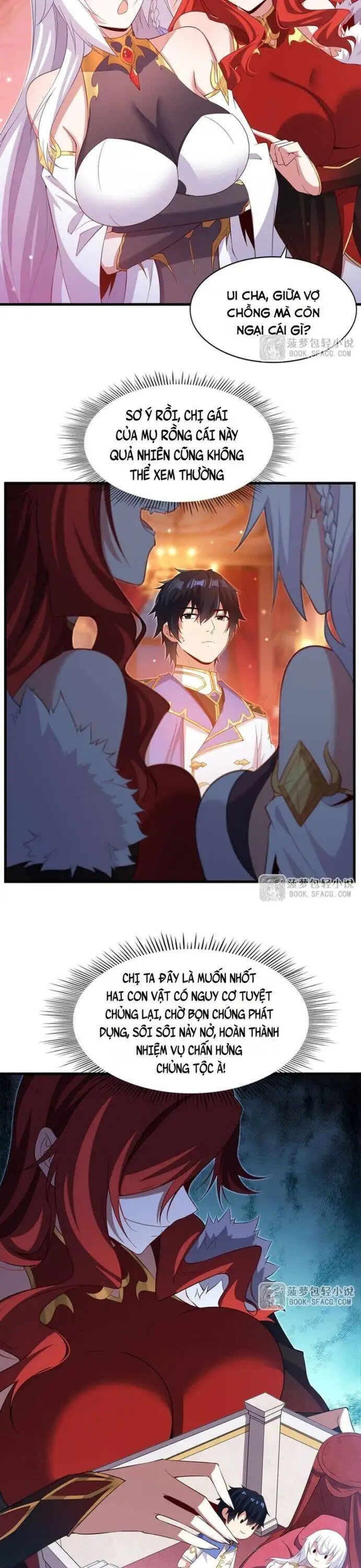 Truyện Tranh Im Miệng Đi Ác Long Ta Không Muốn Cùng Ngươi Trông Trẻ Đâu! trang 4