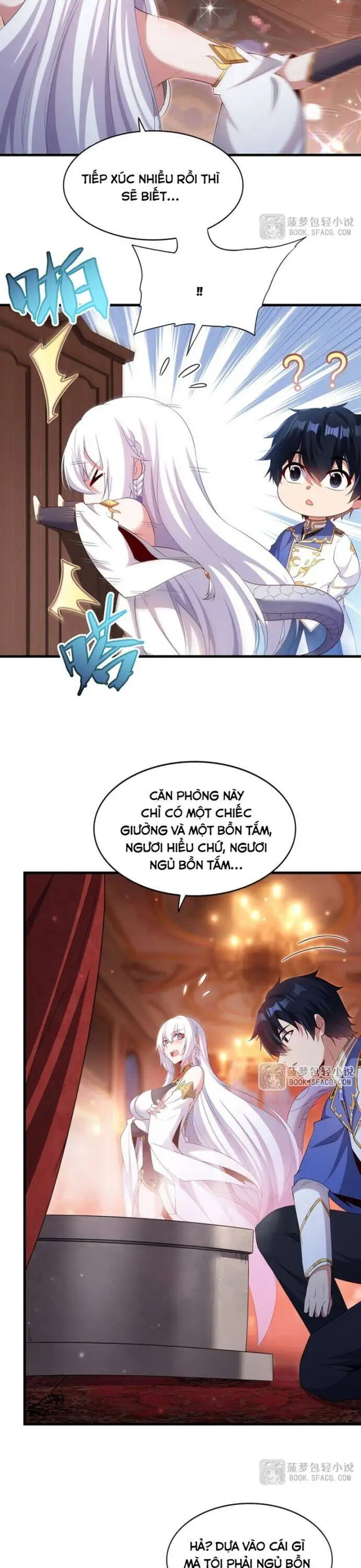 Truyện Tranh Im Miệng Đi Ác Long Ta Không Muốn Cùng Ngươi Trông Trẻ Đâu! trang 4