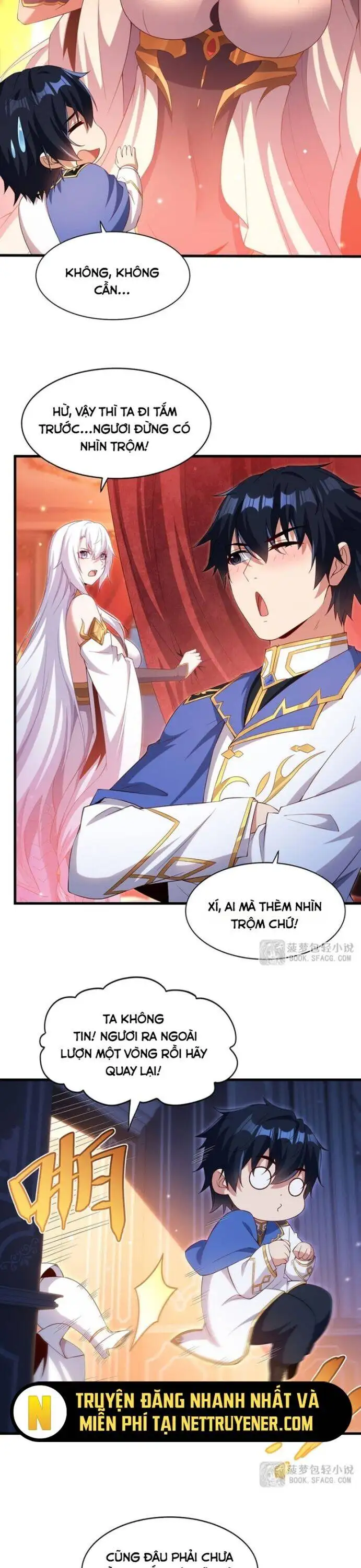 Truyện Tranh Im Miệng Đi Ác Long Ta Không Muốn Cùng Ngươi Trông Trẻ Đâu! trang 4