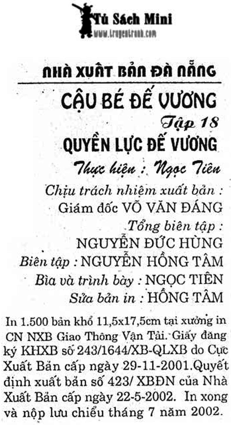 Truyện Tranh Cậu Bé Đế Vương trang 5