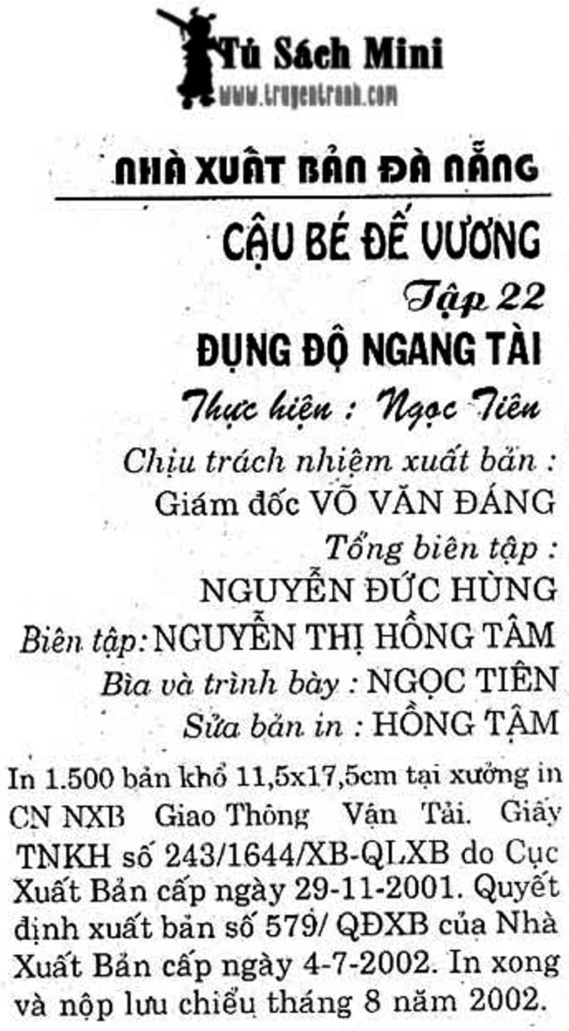 Truyện Tranh Cậu Bé Đế Vương trang 5