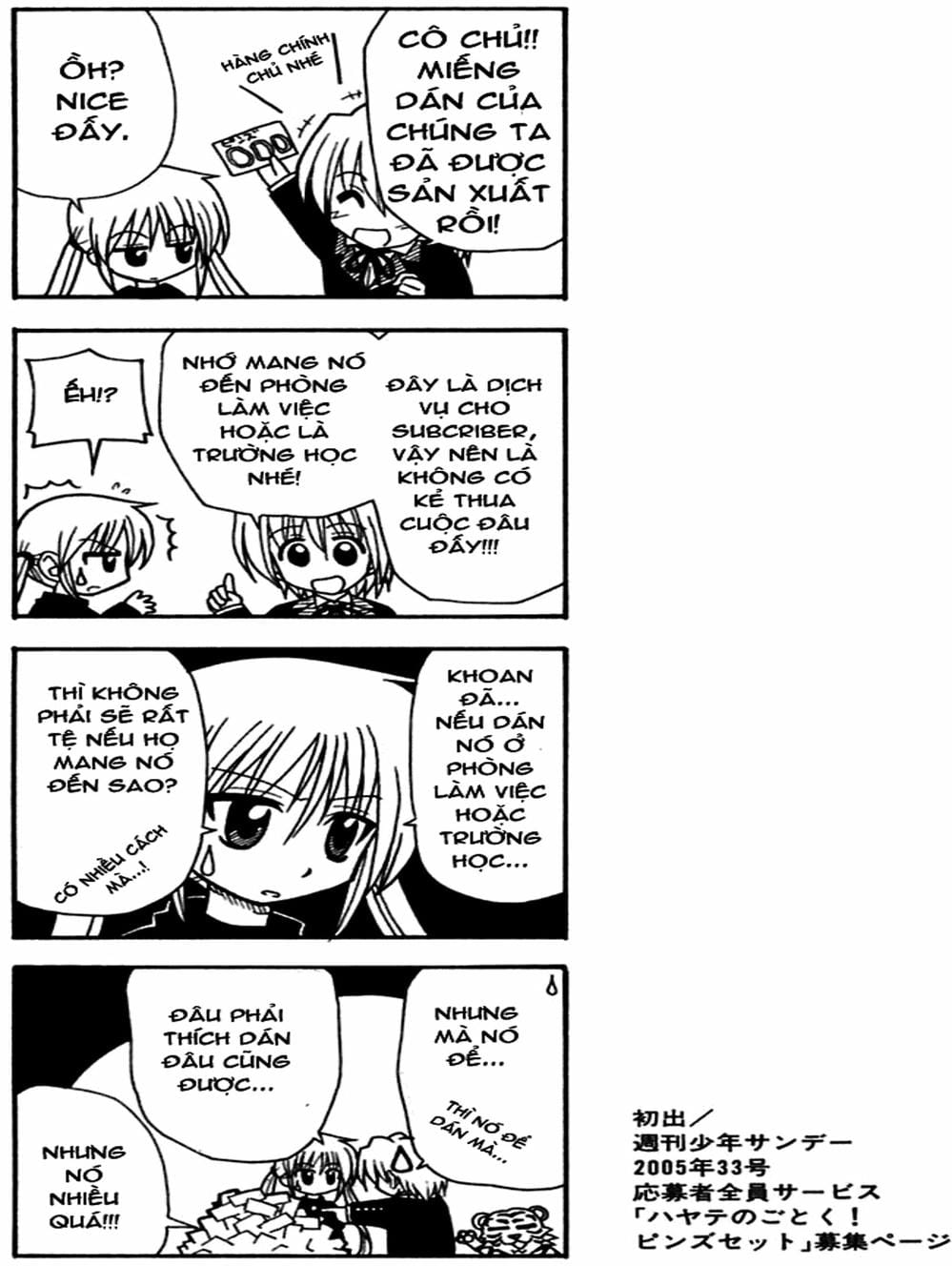 Truyện Tranh Chàng Quản Gia - Hayate No Gotoku trang 4