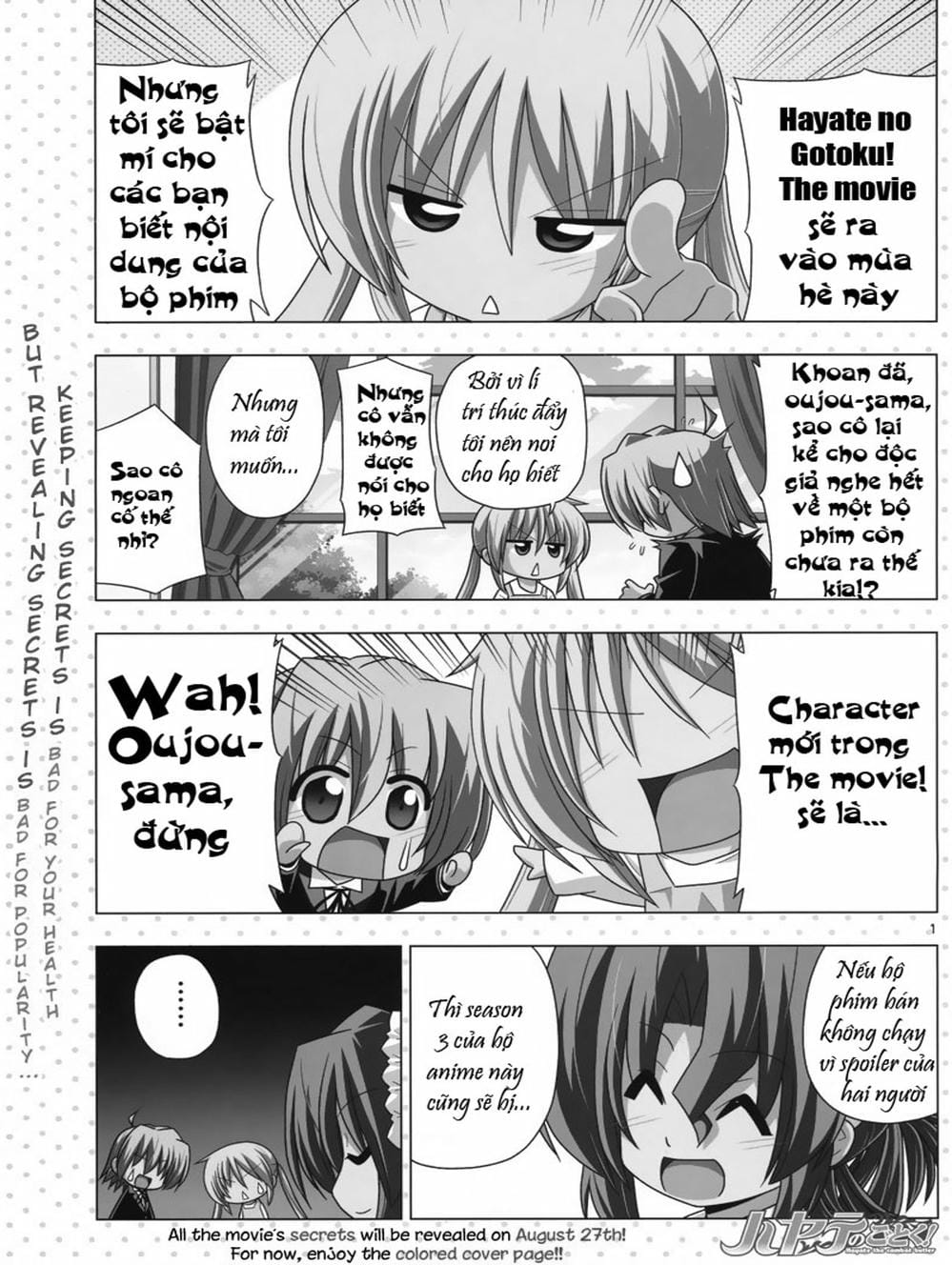 Truyện Tranh Chàng Quản Gia - Hayate No Gotoku trang 4