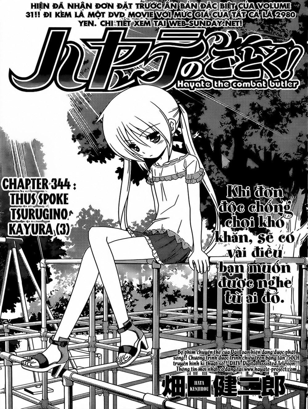Truyện Tranh Chàng Quản Gia - Hayate No Gotoku trang 4
