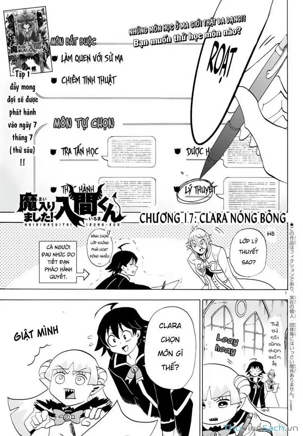 Truyện Tranh Chào Mừng Cậu Đến Trường Iruma-Kun trang 7