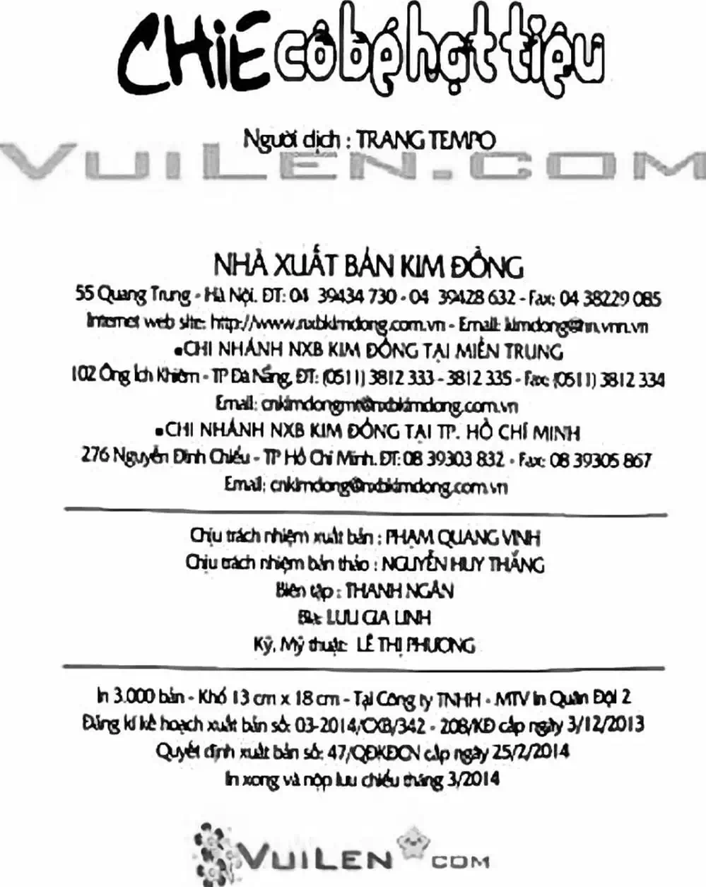 Truyện Tranh Chie - Cô Bé Hạt Tiêu trang 2