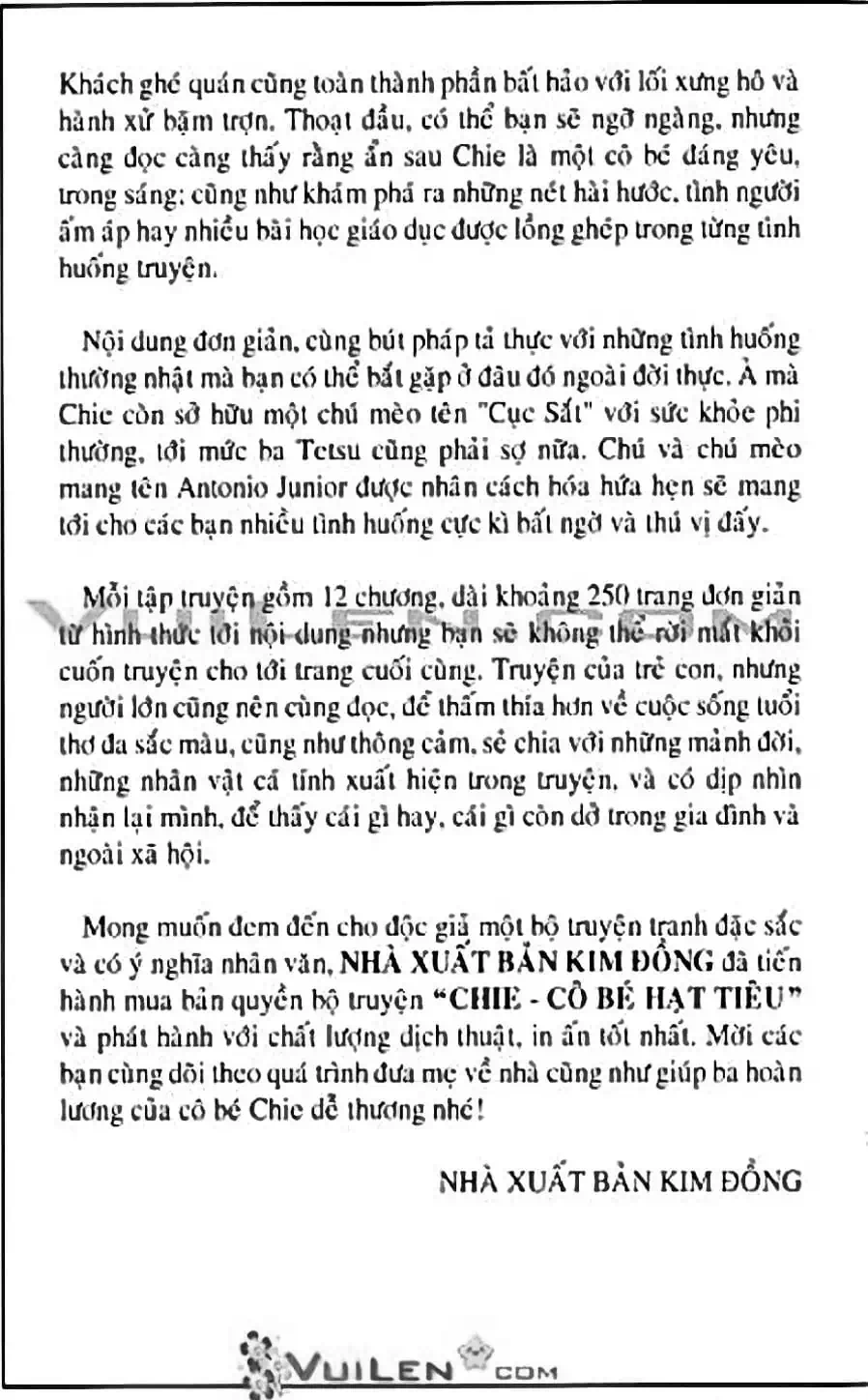 Truyện Tranh Chie - Cô Bé Hạt Tiêu trang 2