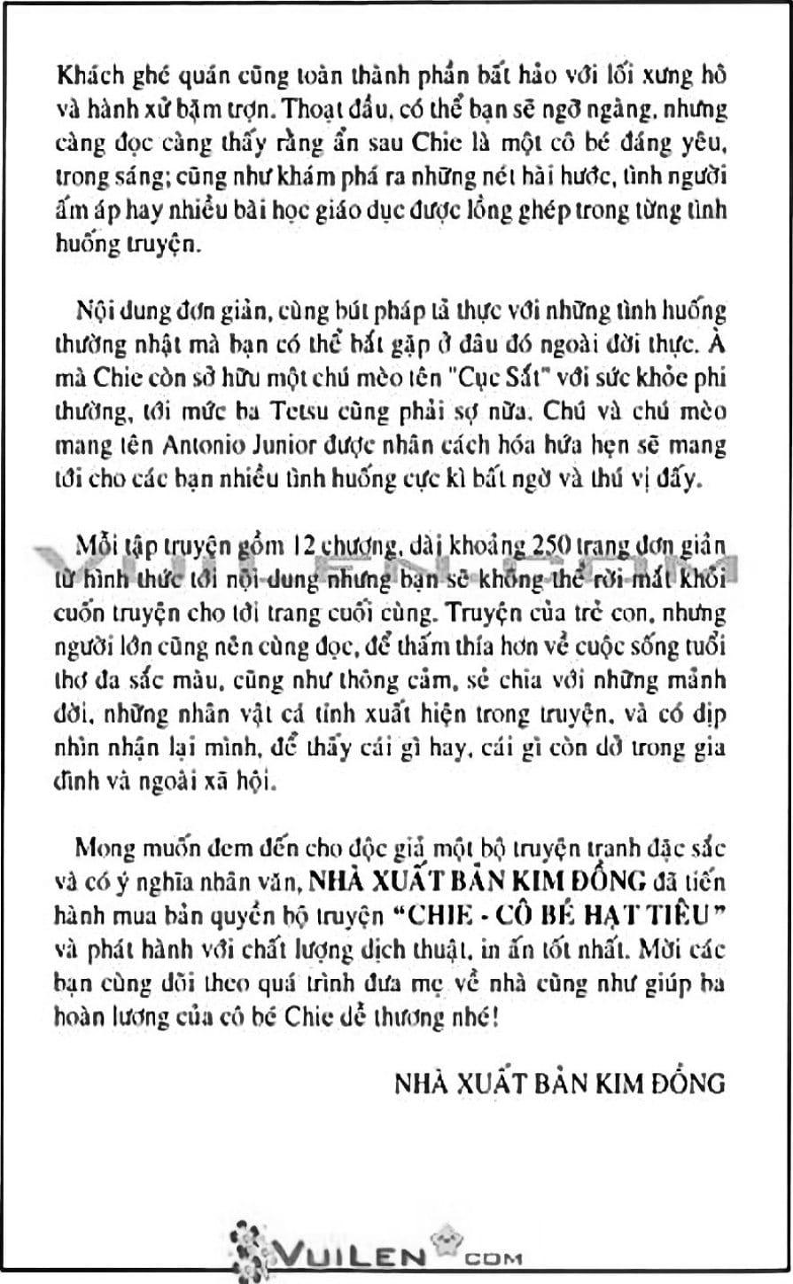 Truyện Tranh Chie - Cô Bé Hạt Tiêu trang 2