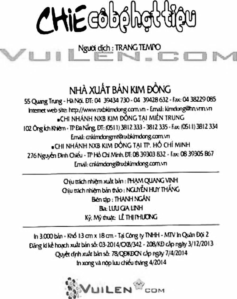 Truyện Tranh Chie - Cô Bé Hạt Tiêu trang 2