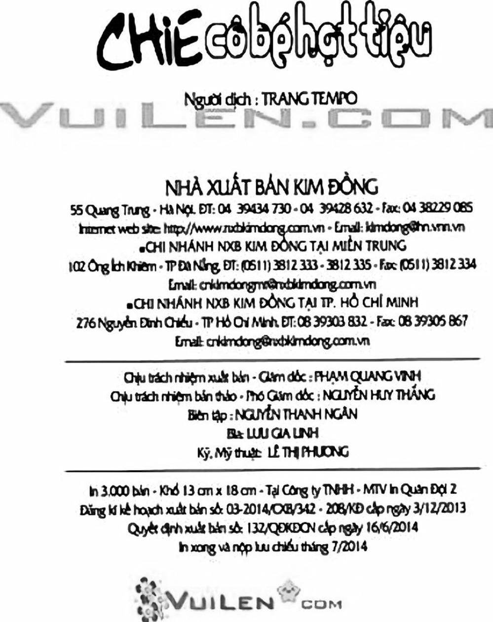 Truyện Tranh Chie - Cô Bé Hạt Tiêu trang 2