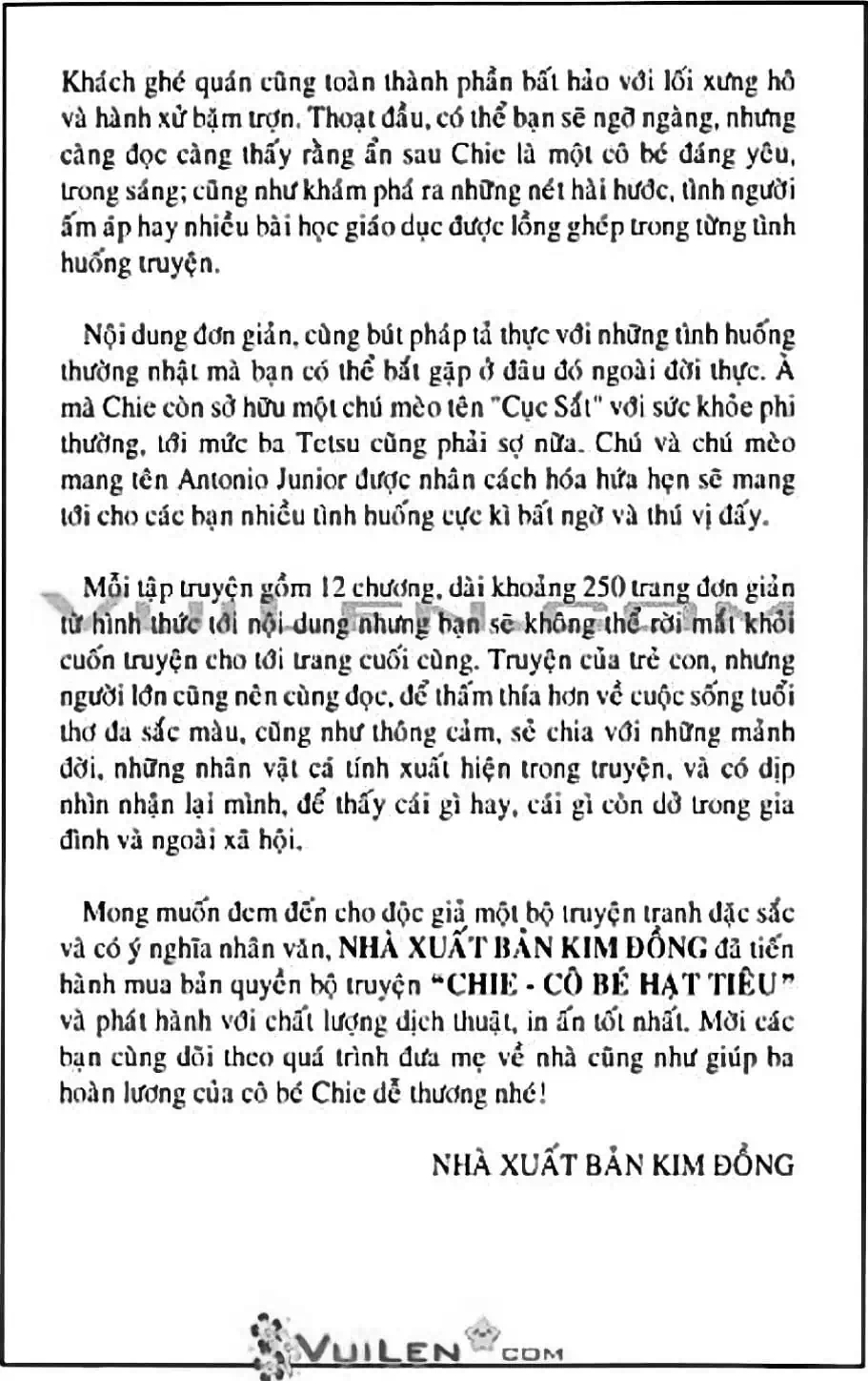 Truyện Tranh Chie - Cô Bé Hạt Tiêu trang 2