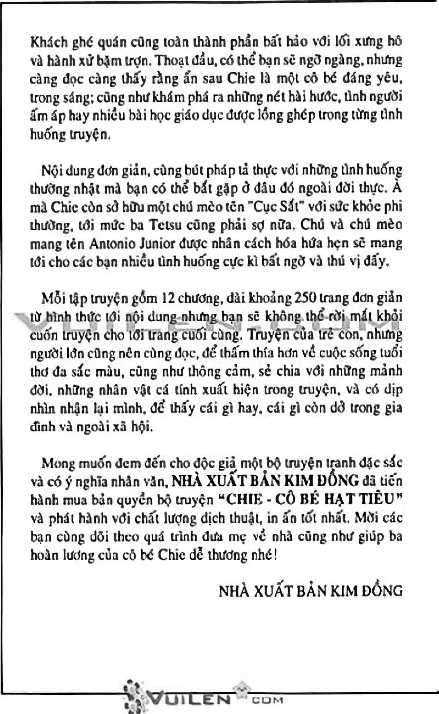 Truyện Tranh Chie - Cô Bé Hạt Tiêu trang 2